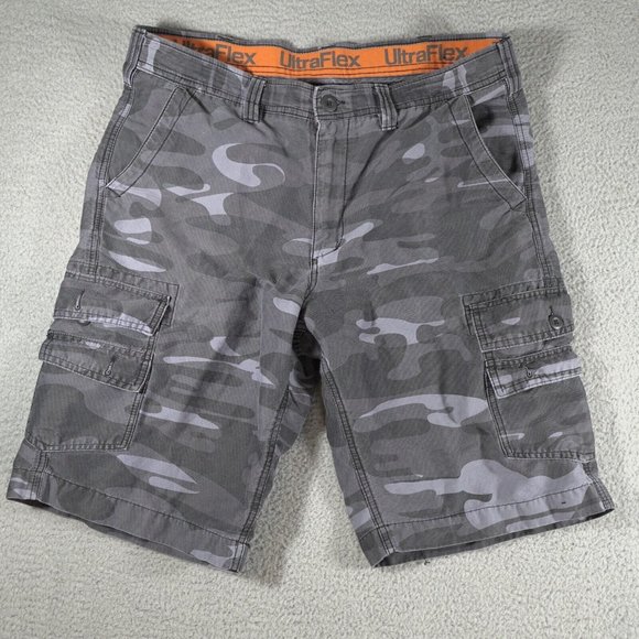 urban pipeline Shorts Urban Pipeline Ultraflex Short Men 38 Grey Cargo Camouflage Utility